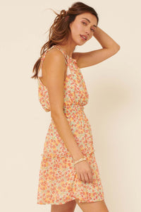 Botanical Beauty Ruffled Floral Mini Sundress - ShopPromesa