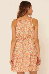 Botanical Beauty Ruffled Floral Mini Sundress - ShopPromesa