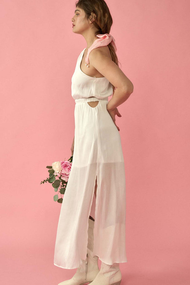 Power of Love Cutout One-Shoulder Maxi Dress - ShopPromesa