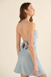 Beautiful Life Satin Jacquard Mini Slip Dress - ShopPromesa