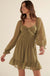 Fine Romance Smocked Chiffon Mini Peasant Dress - ShopPromesa