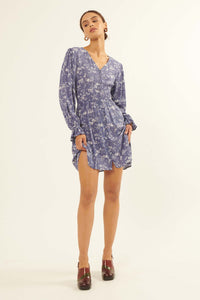 Alluring Elegance Floral Button-Front Mini Dress - ShopPromesa