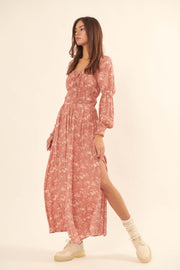 Elegant Embrace Floral Maxi Prairie Dress - ShopPromesa