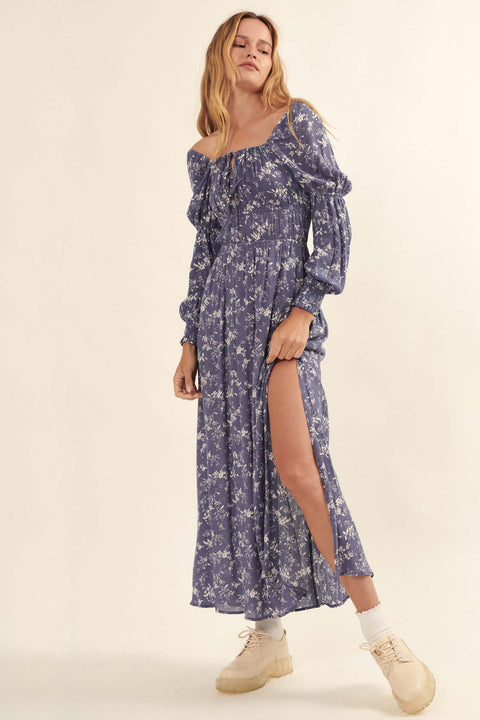 Elegant Embrace Floral Maxi Prairie Dress | ShopPromesa