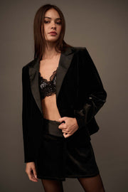 Black Tie Velvet Tuxedo Jacket - ShopPromesa