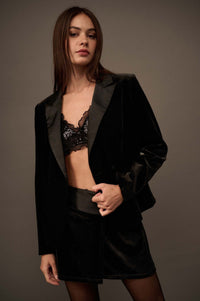 Black Tie Velvet Tuxedo Jacket - ShopPromesa