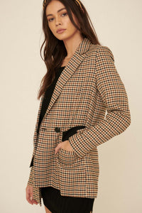 Down To Business Plaid Blazer - ShopPromesa