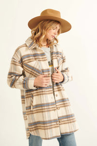 Into the Woods Wool-Blend Plaid Shirt Jacket - ShopPromesa