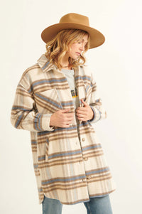 Into the Woods Wool-Blend Plaid Shirt Jacket - ShopPromesa