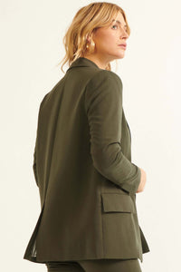 Game Changer Solid Double-Breasted Blazer - ShopPromesa