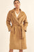 Foreign Affair Vegan Suede Belted Trench Coat - ShopPromesa