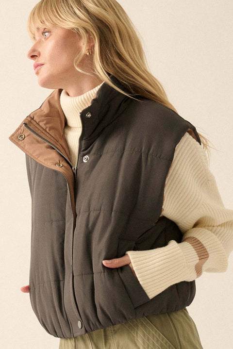 Trails and Tales Quilted Puffer Vest - ShopPromesa