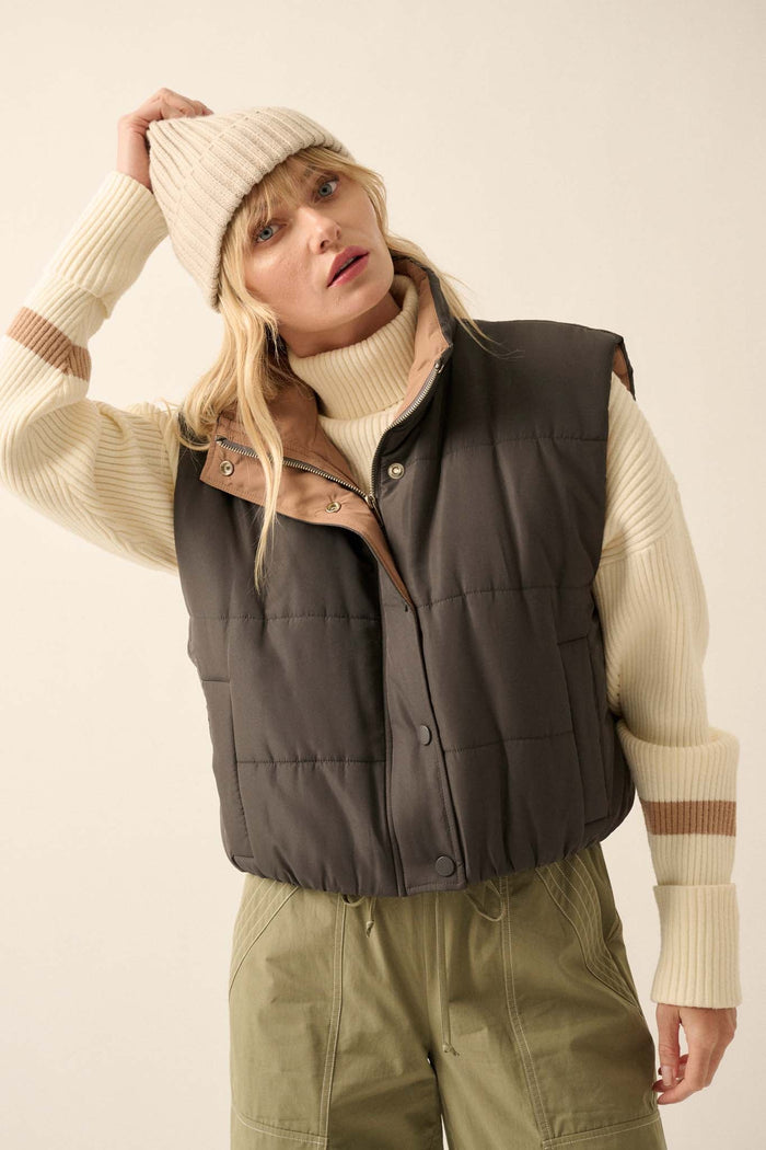 Trails and Tales Quilted Puffer Vest - ShopPromesa