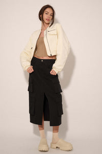 Ground Control Cropped Bomber Jacket - ShopPromesa