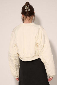 Ground Control Cropped Bomber Jacket - ShopPromesa