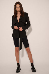 Push the Envelope Layered Belted Blazer - ShopPromesa