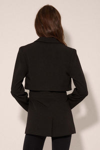 Push the Envelope Layered Belted Blazer - ShopPromesa