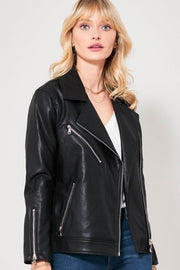 Revved Up Vegan Leather Moto Jacket - ShopPromesa