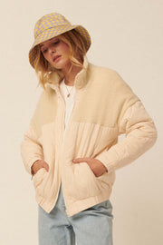 Chill Factor Quilted Fleece-Trimmed Jacket - ShopPromesa