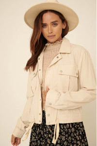 Lost Highway Drawstring Trucker Jacket - ShopPromesa