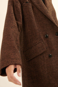 Ship Shape Double-Breasted Tweed Peacoat - ShopPromesa