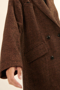 Ship Shape Double-Breasted Tweed Peacoat - ShopPromesa