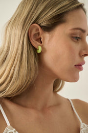 Los Feliz Cellulose Acetate Huggie Hoop Earrings - ShopPromesa