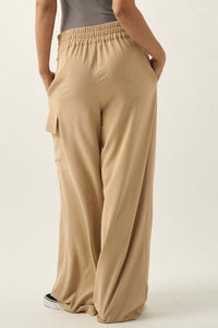 Take It in Stride Belted Wide-Leg Cargo Pants - ShopPromesa