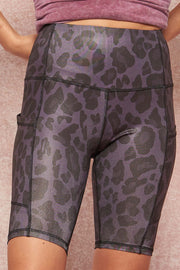 Untamed Spirit Leopard-Print Pocket Bike Shorts - ShopPromesa