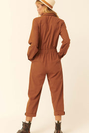 Work in Progress Cropped Coverall Jumpsuit - ShopPromesa