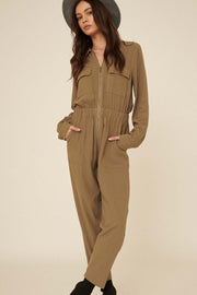 Work in Progress Cropped Coverall Jumpsuit - ShopPromesa