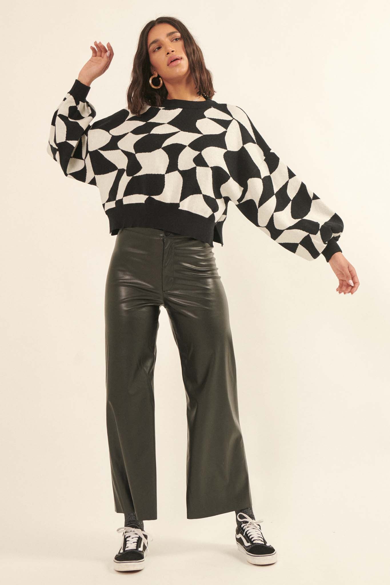 Hide and Sleek Vegan Leather High-Waist Pants - ShopPromesa