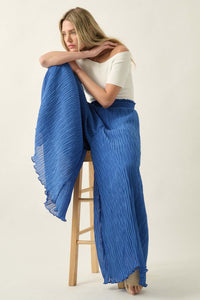 Fan Mail Accordion Pleated Wide-Leg Palazzo Pants - ShopPromesa