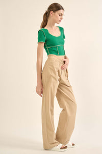 Walk Tall Straight-Leg Cotton Twill Cargo Pants - ShopPromesa