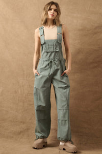 Hardly Working Drawstring Cargo Overalls - ShopPromesa