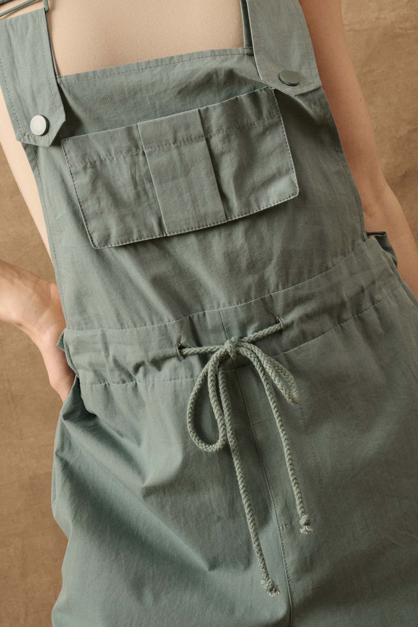 Hardly Working Drawstring Cargo Overalls - ShopPromesa