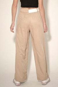 Making Strides Asymmetrical-Waist Pleated Pants - ShopPromesa