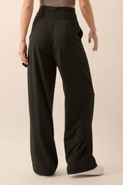 Move the Needle Double Belted Wide-Leg Pants - ShopPromesa