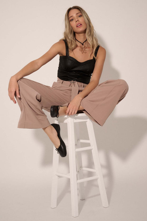 Move the Needle Double Belted Wide-Leg Pants - ShopPromesa