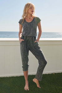 True to You Vintage-Washed Drawstring Jumpsuit - ShopPromesa