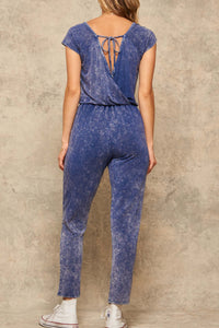 True to You Vintage-Washed Drawstring Jumpsuit - ShopPromesa