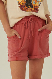 Work It Out Cuffed French Terry Pocket Shorts - ShopPromesa