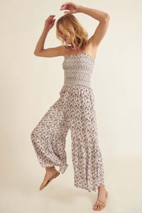 Give It Time Abstract-Print Wide-Leg Cami Jumpsuit - ShopPromesa