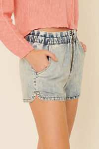 Beach Bum Acid-Wash Denim Shorts - ShopPromesa