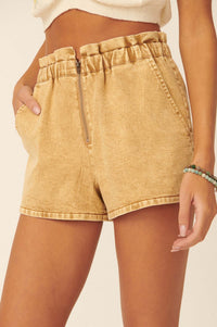 Beach Bum Acid-Wash Denim Shorts - ShopPromesa