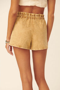 Beach Bum Acid-Wash Denim Shorts - ShopPromesa