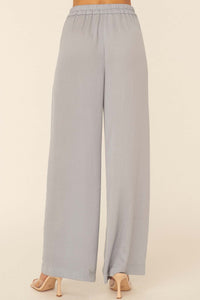 Silk Road Washed Satin Pleated Wide-Leg Pants - ShopPromesa