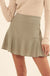 Breaking Free Drop-Waist Crepe Mini Skort - ShopPromesa