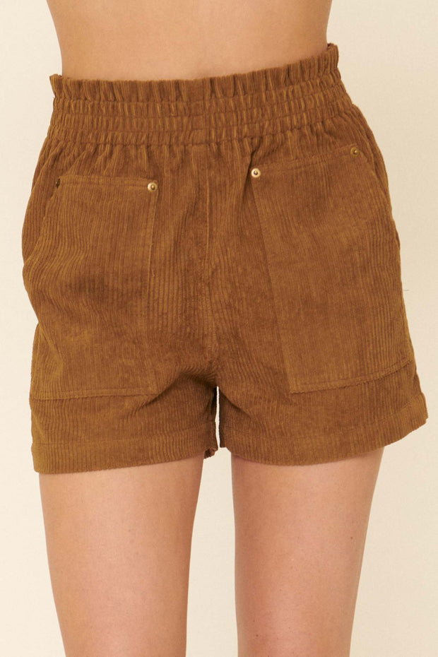 Sweet Escape Corduroy Paperbag Shorts - ShopPromesa
