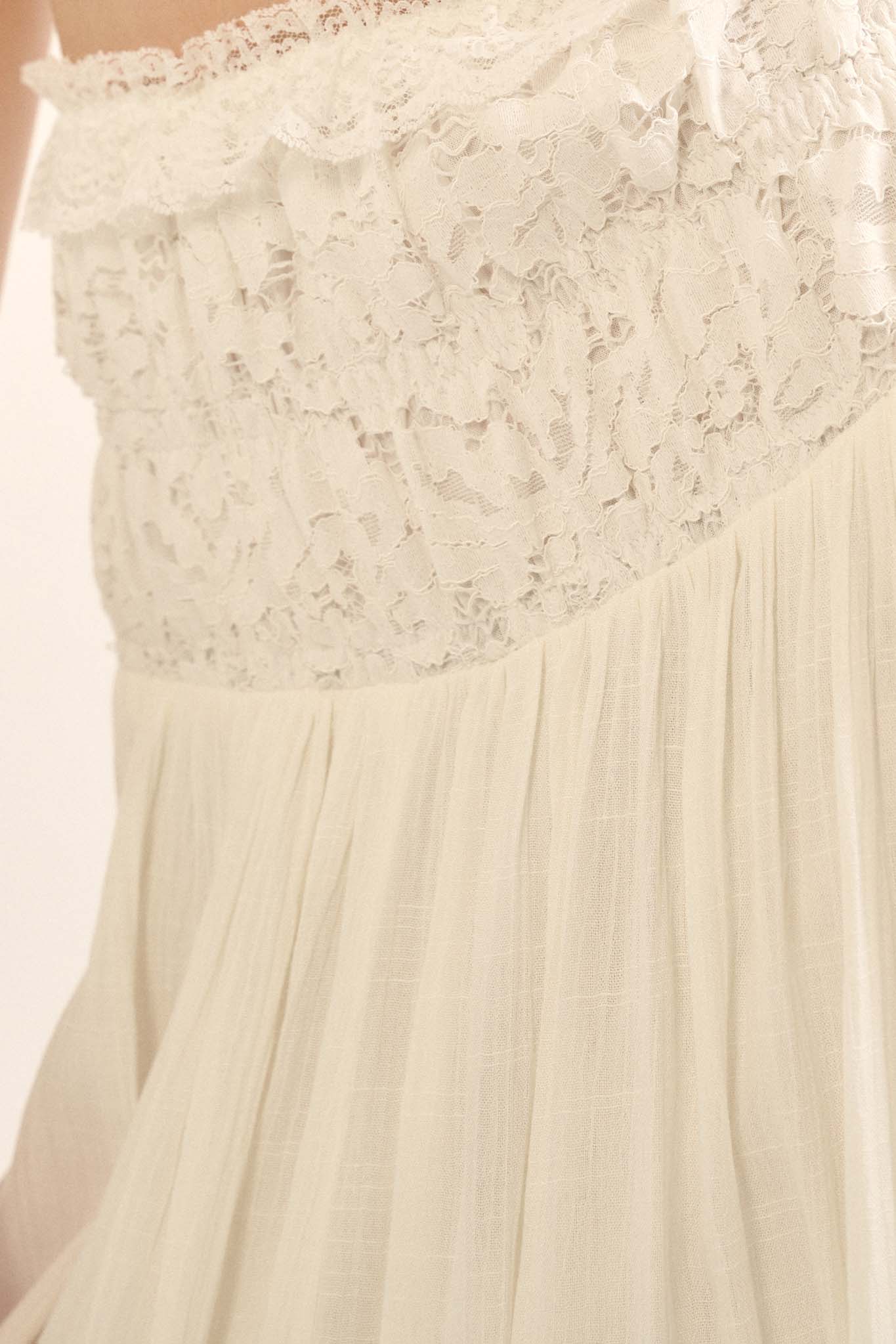 Reborn Soul Lace-Trimmed Convertible Skirt Dress - ShopPromesa